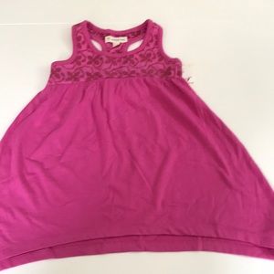Fuschia pink/purple high low dress.